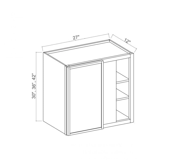 Slim Aston Green 42'' H Wall Blind Corner Cabinet