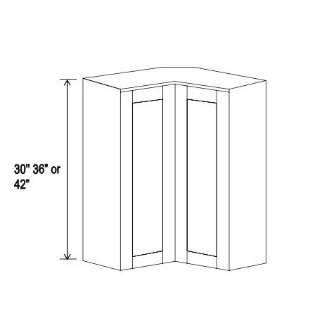 Shaker Gray Easy Reach Wall Cabinet